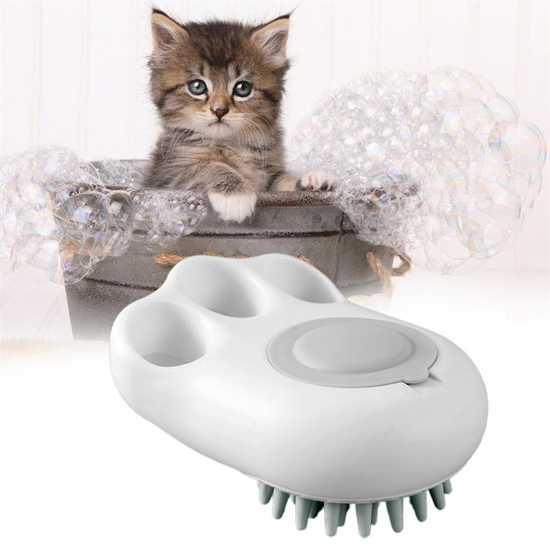 Durable Cat Paw Bath Brush Fine Foaming Labor-saving Cartoon Shape Pet Dog Cat Pet Hair Grooming Brush Reusable Dog Hair Comb Pet Products - My Store