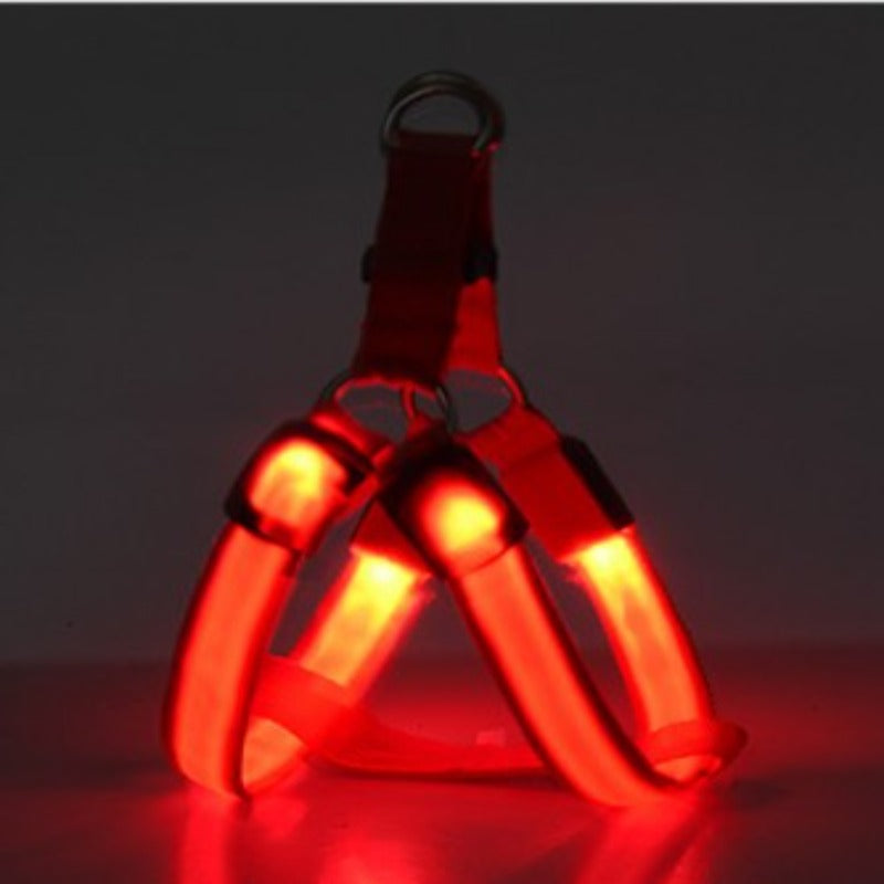 Pet Products LED Luminous Dog Chest Strap Large Dog Luminous Dog Leash - My Store