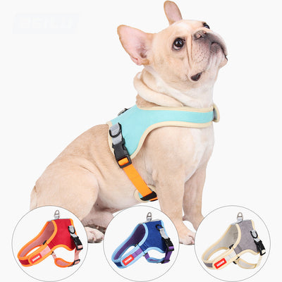 Saddle-type Reflective Suede Leash Pet Harness - My Store