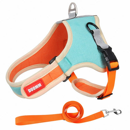 Suede Dog Harness Pet Supplies Leash - My Store