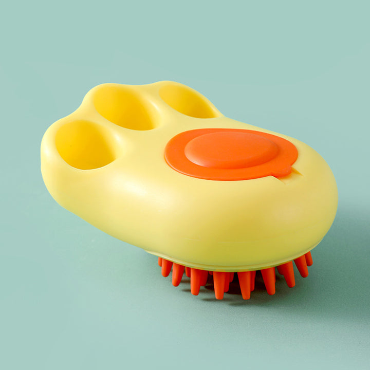 Durable Cat Paw Bath Brush Fine Foaming Labor-saving Cartoon Shape Pet Dog Cat Pet Hair Grooming Brush Reusable Dog Hair Comb Pet Products - My Store