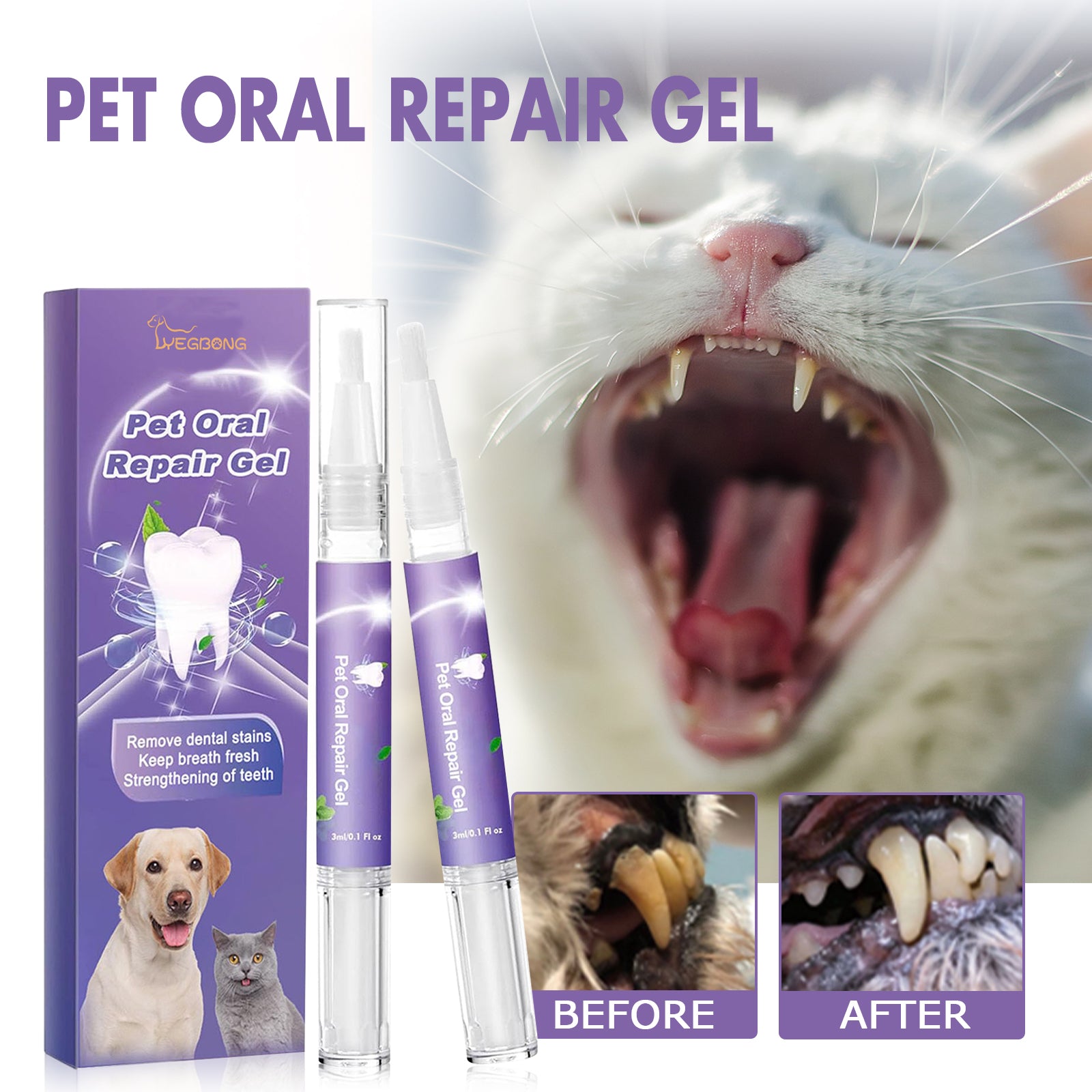 Pet Oral Repair Gel Care Cleaner - My Store