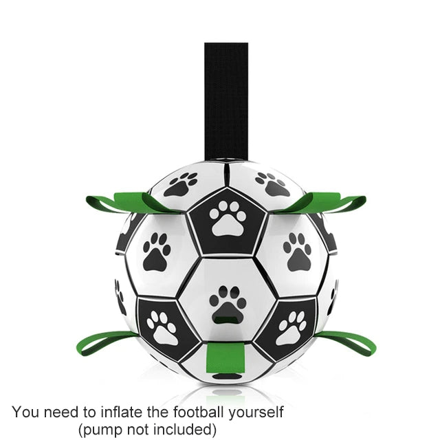 Dog Toys Interactive Pet Football Toys with Grab Tabs Dog Outdoor training Soccer Pet Bite Chew Balls for Dog accessories - My Store